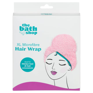 The Bath Shop Collection XL Microfibre Hair Wrap - Pink