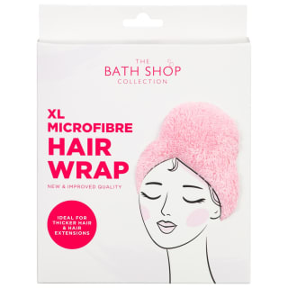 The Bath Shop Collection XL Microfibre Hair Wrap - Pink
