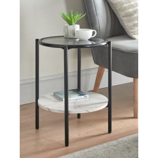 Home Collection Zurich Glass & Marble Side Table