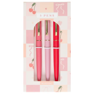 Fashion Ball Point Pens 5pk