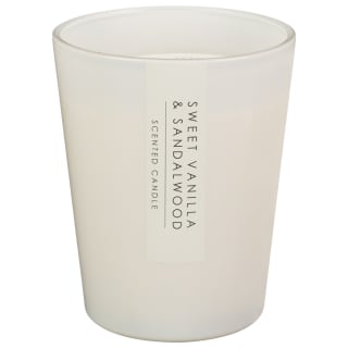 Large Glossy Scented Candle - Sweet Vanilla & Sandalwood