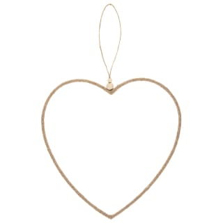Hanging Heart with Wooden Beads