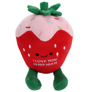 Foodie Valentine's Day Pet Toy - Strawberry