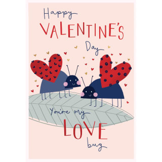 Valentine's Day Card - You're My Love Bug