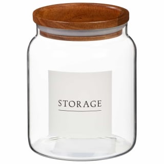 Glass Slogan Storage Jar