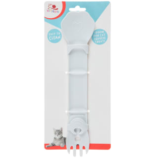 Kittykins 2-in-1 Cat Feeding Spork - Grey