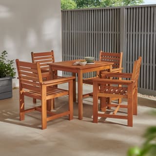 Jakarta Solid Wood Dining Set 5pc