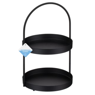 Bathroom Essentials 2 Tier Round Caddy