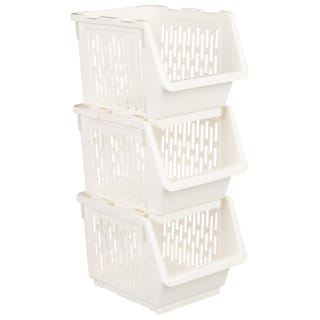 Small Stacking Caddy 3pk - Cream