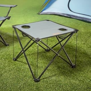 Camping Table with Cupholder - Grey