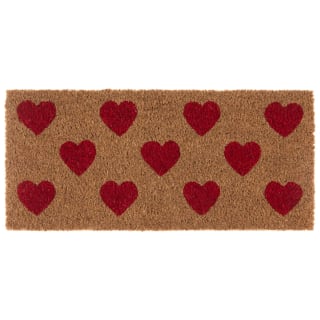429487-heart-coir-step-mat-red