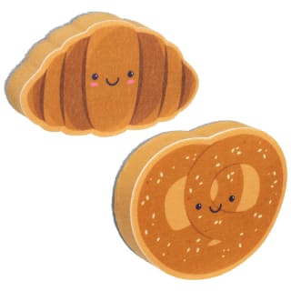 Novelty Pastry Sponge with Scourer 2pk