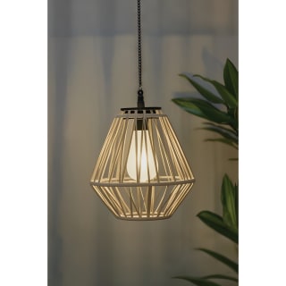 Solar Powered Santorini Hanging Light - Taupe