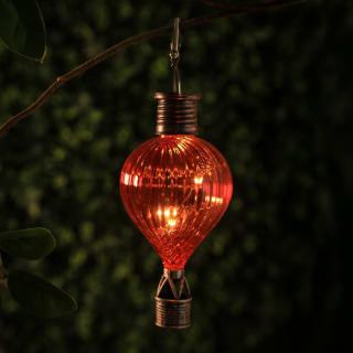 Solar Powered Hot Air Balloon with Clip - Red