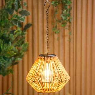 Solar Powered Natural Hanging Light