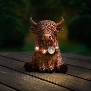 Solar Powered Highland Cow - Necklace