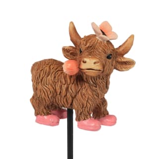Highland Cow Pot Stick - Pink