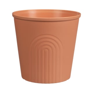 Arch Design Plastic Plant Pot 28cm - Terracotta