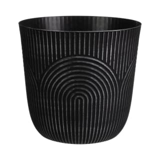 429767-arch-design-plastic-plant-pot-28cm-black-silver