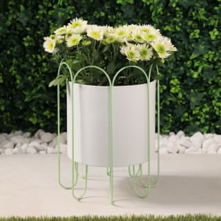 Metal Planter on Decorative Stand