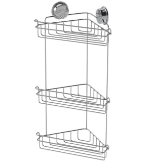 Croydex 3 Tier Corner Basket - Chrome