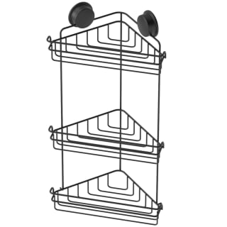 Croydex 3 Tier Corner Basket - Black