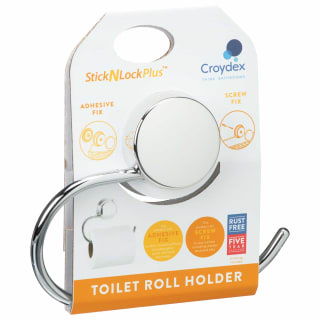 Croydex Toilet Roll Holder - Chrome