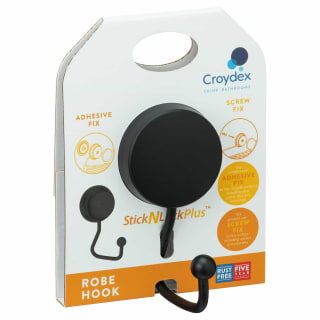 Croydex Robe Hook - Black