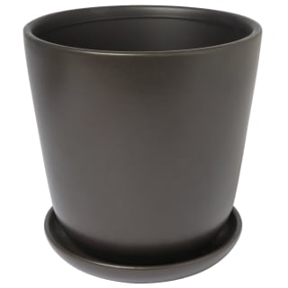 Large Planter on Plate - Black