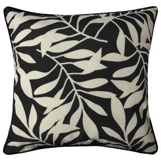 Black Leaf Print Shower Proof Cushion