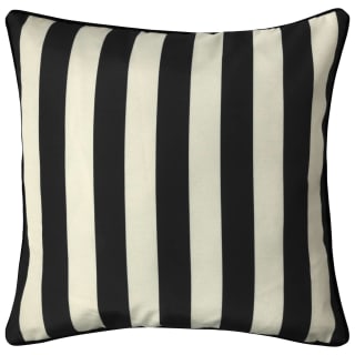 Black Striped Print Shower Proof Cushion