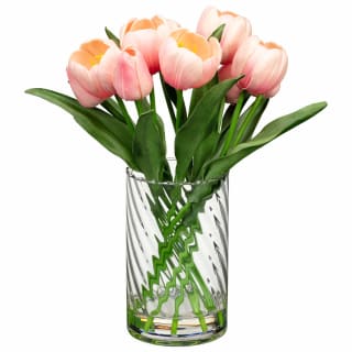 Tulips in Glass Vase