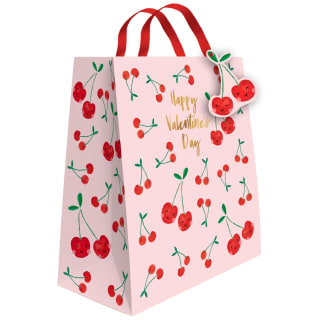 Happy Valentine's Day Cherries Gift Bag