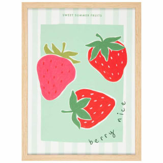 Summer Fruits Printed Canvas 30 x 40cm - Berry Nice