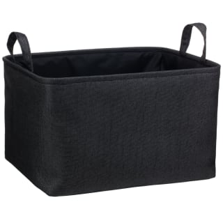 430254-faux-linen-black-storage-basket
