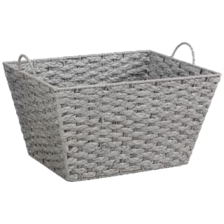 Woven Paper Storage Tray - Grey