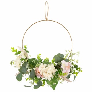 Hydrangea and Eucalyptus Hoop Wreath