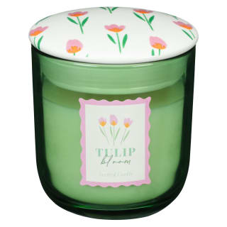 Tulip Bloom Scented Candle - Green