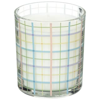 Glass Printed Scented Candle - Tartan