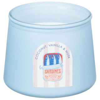 Tapered Glass Isle Life Candle - Sardines