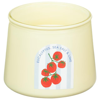 Tapered Glass Isle Life Candle - Tomato