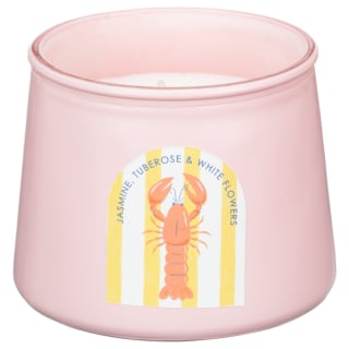 Tapered Glass Isle Life Candle - Lobster