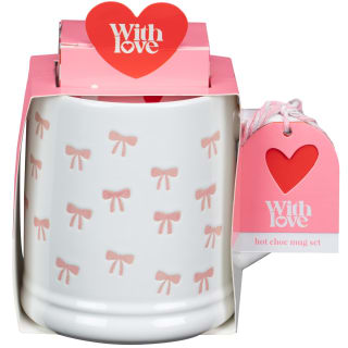 With Love Hot Choc Mug Set - Bows