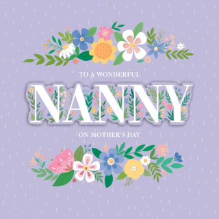 To a Wonderful Nanny Card