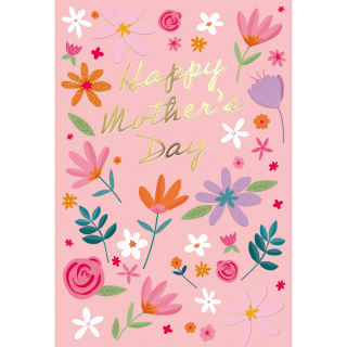 Happy Mother's Day Card - Pink Floral