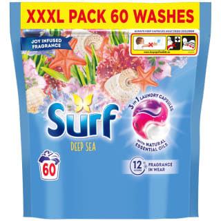 Surf 3 in 1 Laundry Capsules 60W - Deep Sea