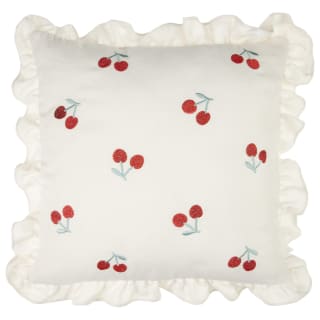 Fruits Embroidered Cushion - Cherry