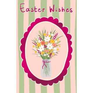 Easter Card - Easter Wishes Flowers