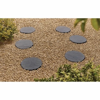 Natural Stepping Stone 300mm - Charcoal