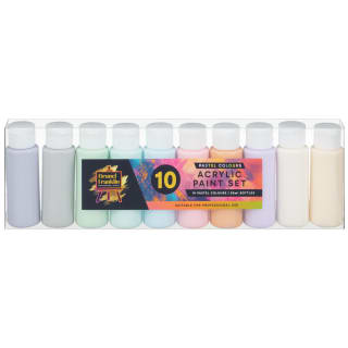 Brunel Franklin Acrylic Paint Set 10 x 60ml - Pastels